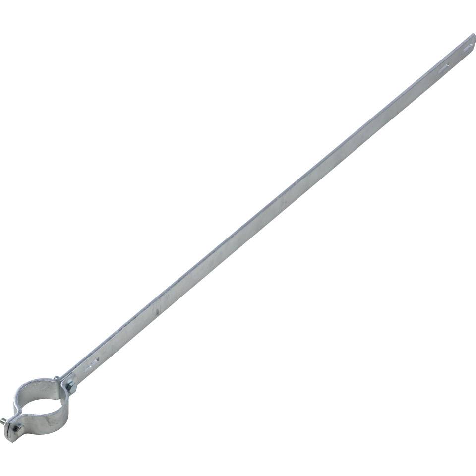 Ausleger-Rohrschelle ER 190, für Pfosten Ø 60mm, Stahl, Lochabstand 900mm, 1077x30mm