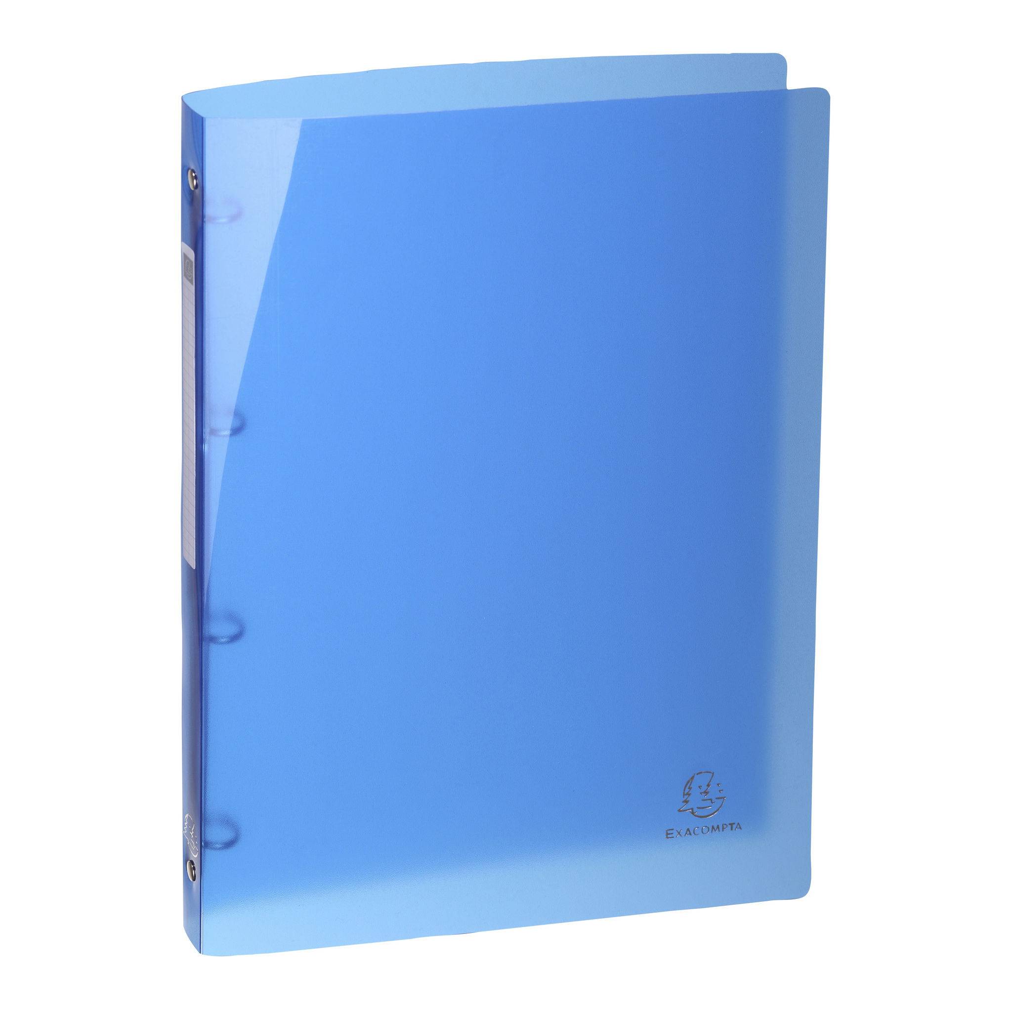 Exacompta 20x flexibler Ringhefter 4 Ringe 15mm PP 500µ PP A4 sortiert 51670E