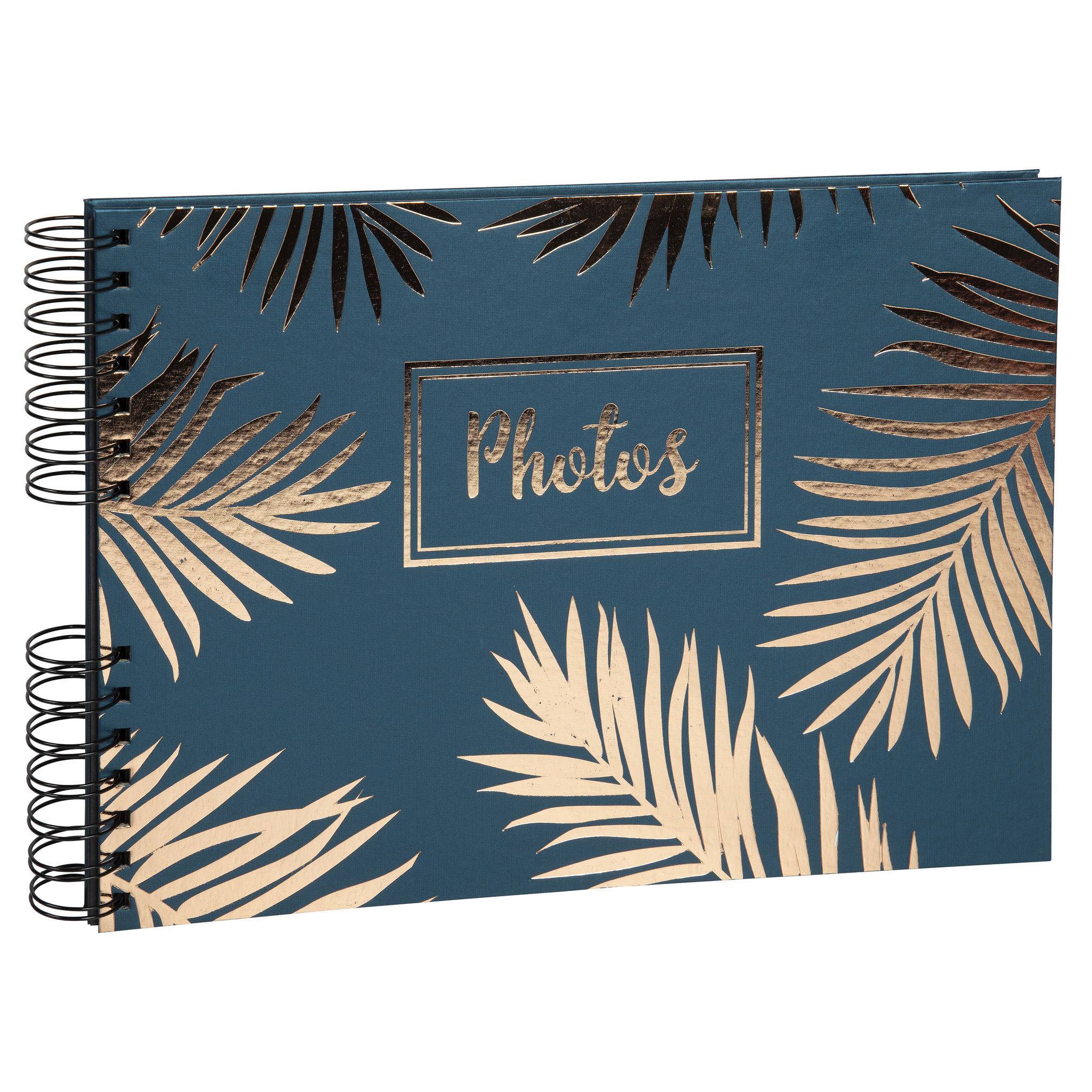 Exacompta Spiralfotoalbum 50 Seiten schwarz 32x22cm - Palam blau - Blau - 16207E