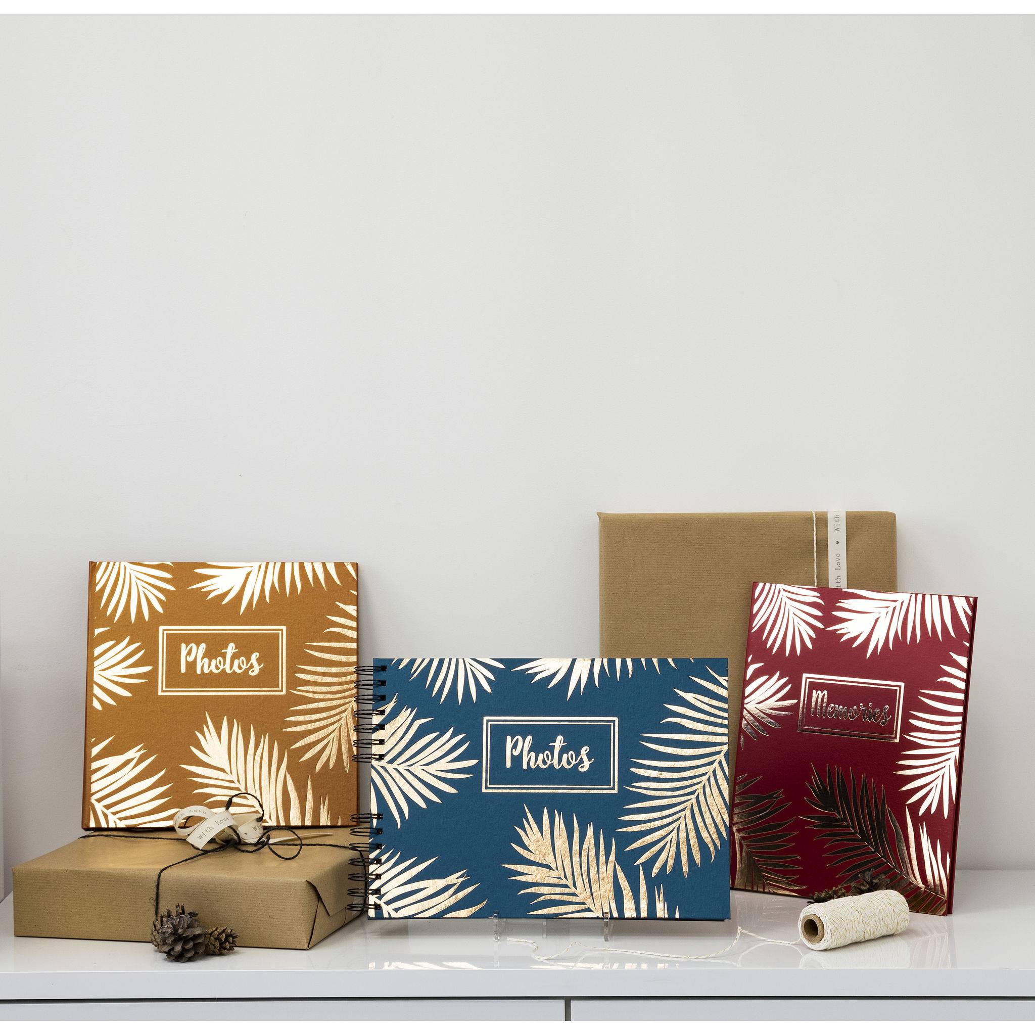 Exacompta Spiralfotoalbum 50 Seiten schwarz 32x22cm - Palam blau - Blau - 16207E