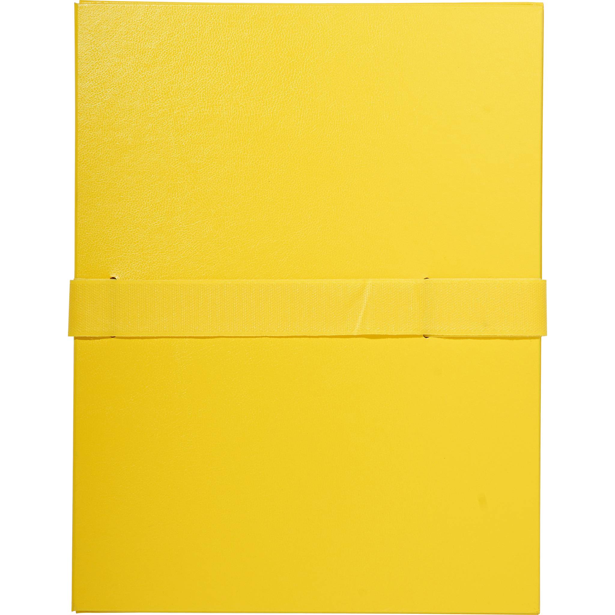 Exacompta 10x Mappe mit Gürtel mit Klettverschluss - 24x32cm - Gelb - 2649E