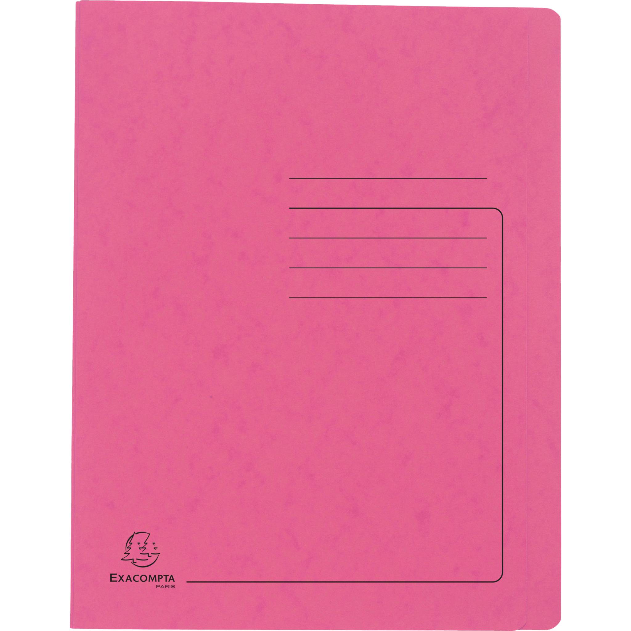 Exacompta 25x Schnellhefter aus Colorspan 355g/m2, A4 - Rosa - 39987E