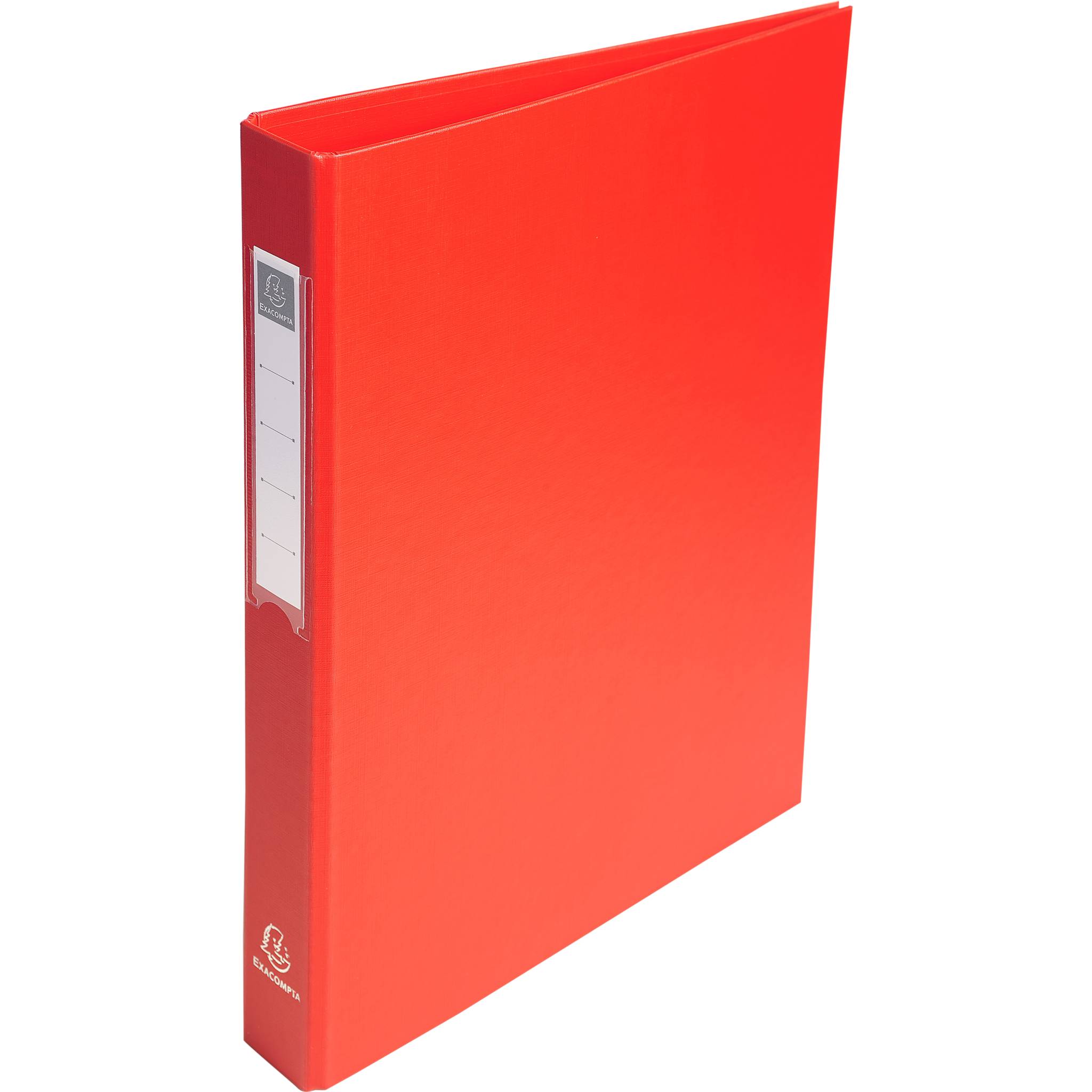 Exacompta 10x Ringbuch Karton 18mm PP 4Ring 25mm Rücken 40mm A4 Rot 51385E