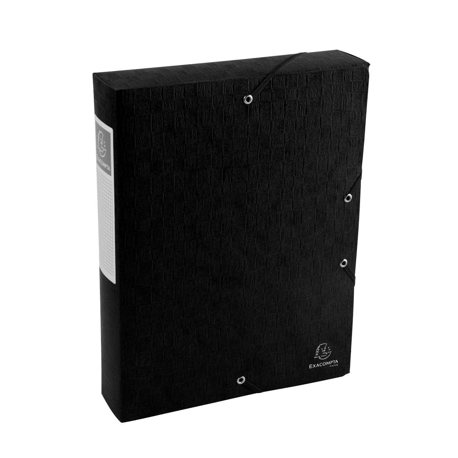 Exacompta 10x Archivboxen Rücken 60mm +Etikett Karton 600g/qm A4 sortiert 50910E