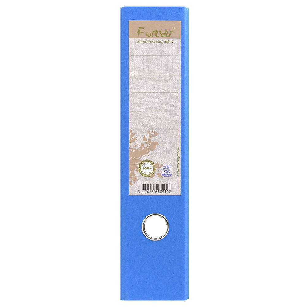 Exacompta 10x Ordner Recyclingkarton Rücken 80mm 32x29cm A4 Maxi Hellblau 53982E