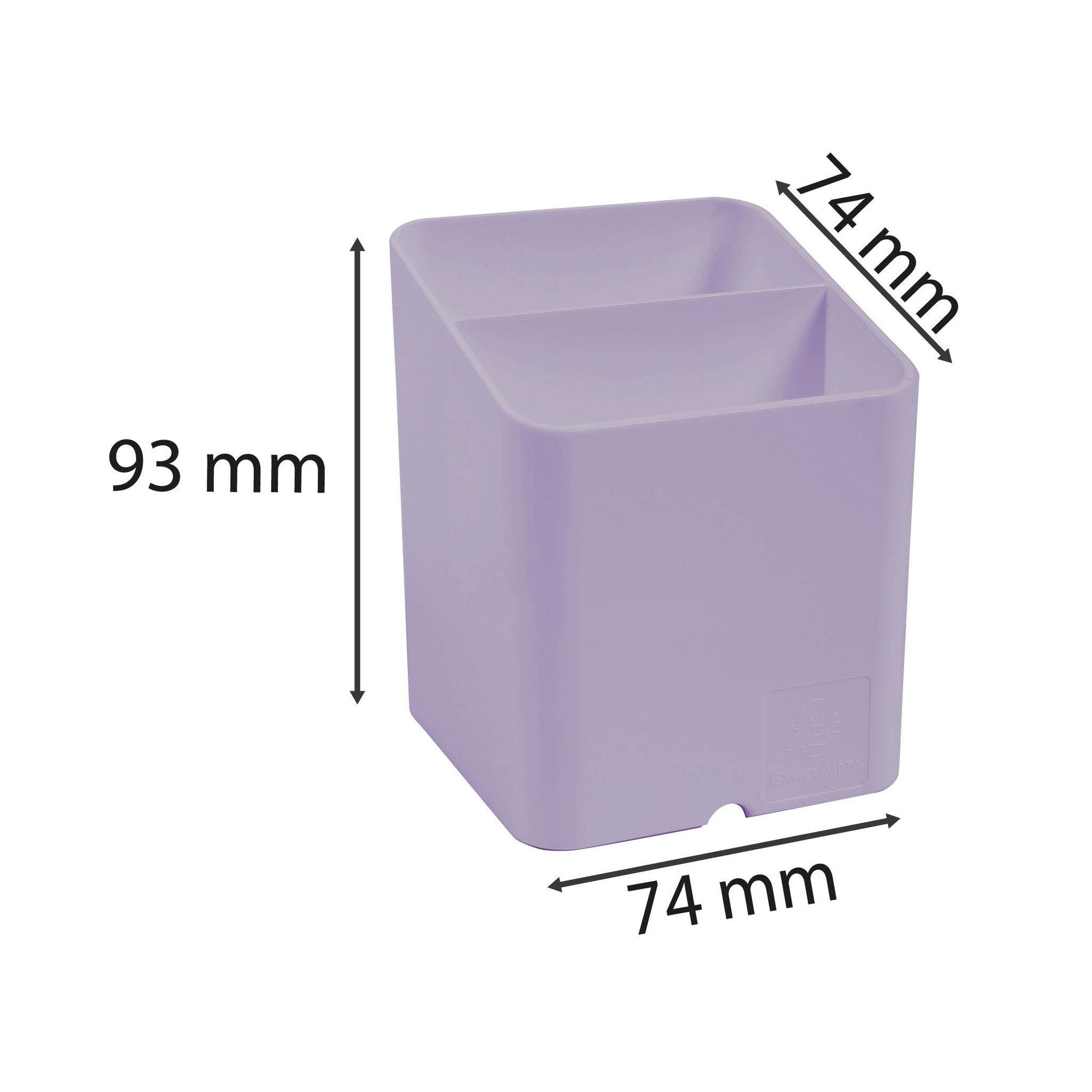 Exacompta 10x Stifteköcher PEN-CUBE, Aquarel - Malve - 67764D