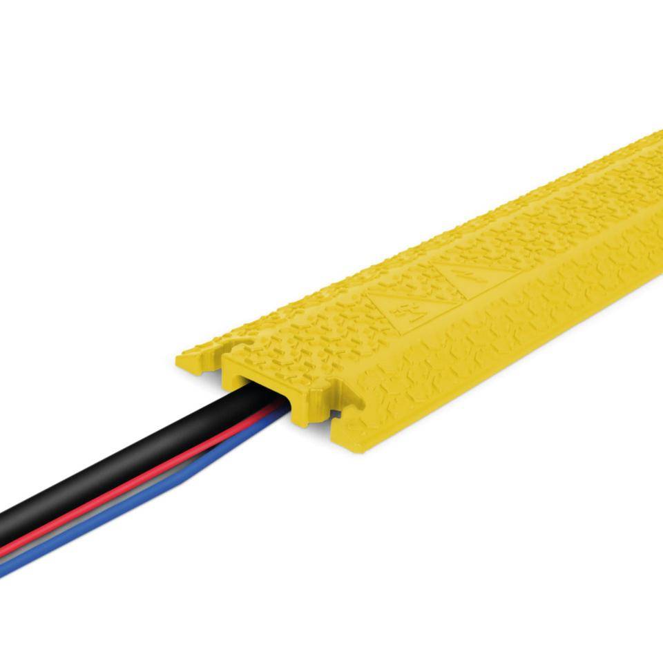 Kabelbrücke Defender XPRESS DROP-OVER 40, gelb, recyceltes TPU, 1005x125x20mm