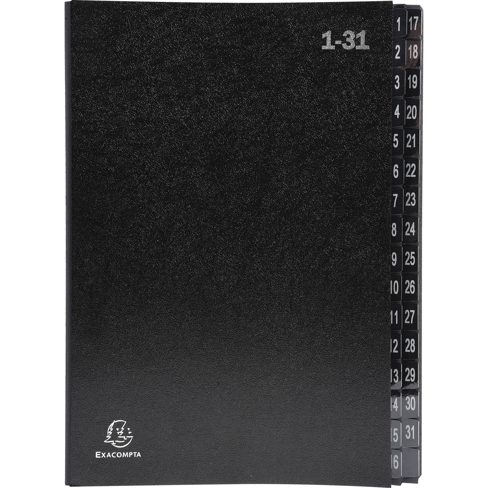 Exacompta 6x Pultordner Ordnungsmappe 32 Fächern RCKarton 1-31 A4 Schwarz 57032E