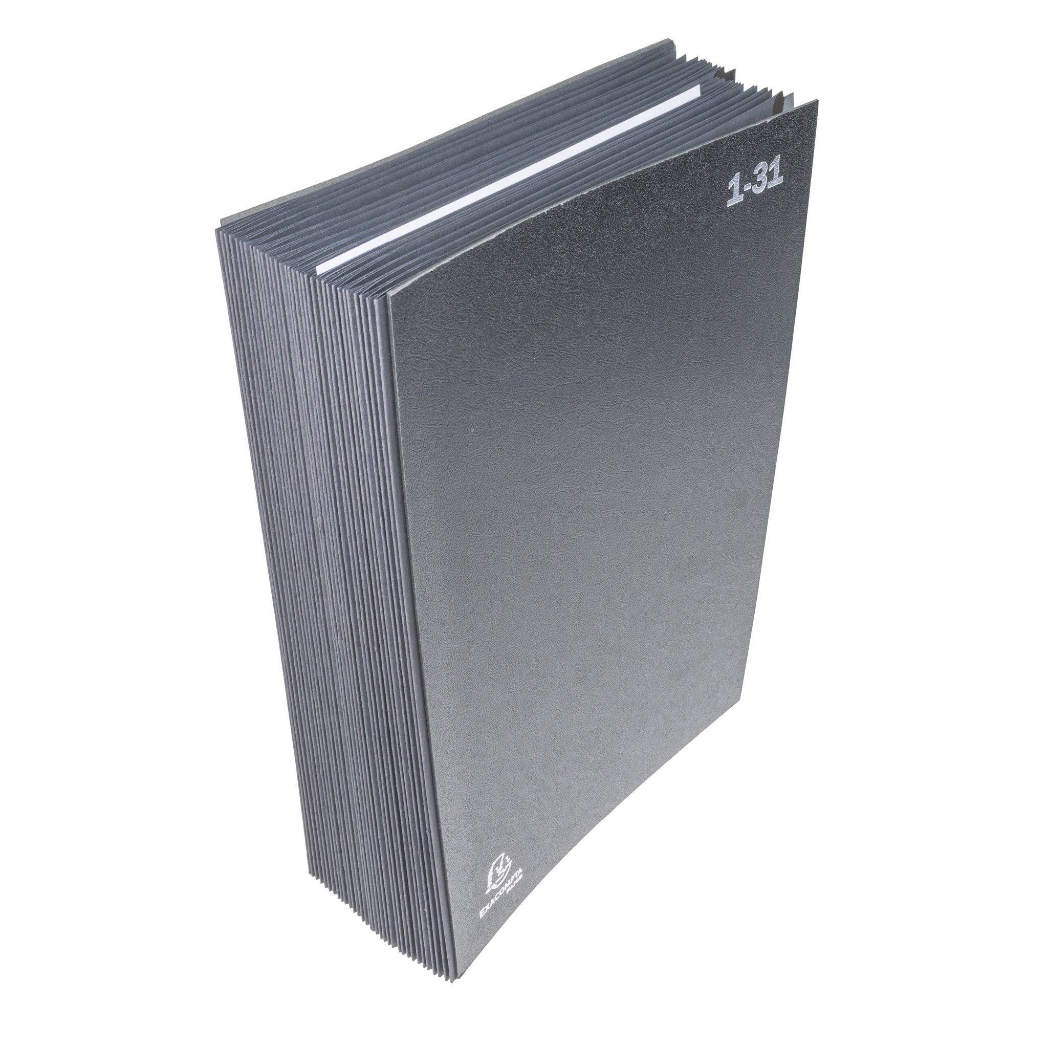 Exacompta 6x Pultordner Ordnungsmappe 32 Fächern RCKarton 1-31 A4 Schwarz 57032E