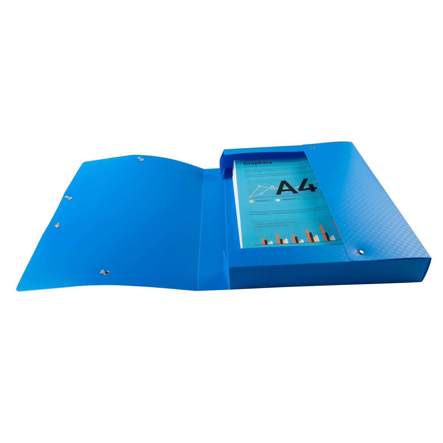 Exacompta 8x Archivbox A4 Polypropylen, Rücken 40mm, Young, sortiert, 59190E