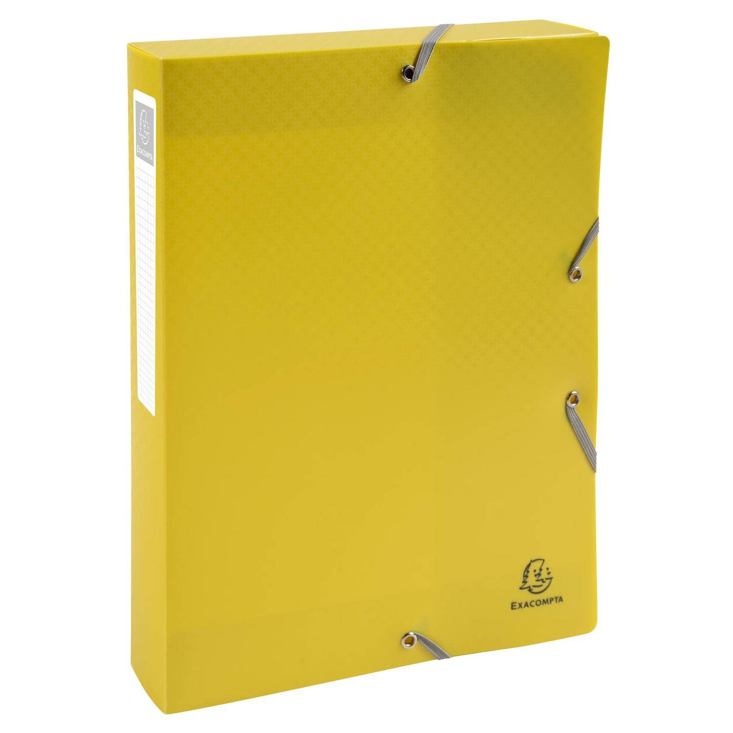 Exacompta 8x Archivbox A4 Polypropylen, Rücken 40mm, Young, sortiert, 59190E