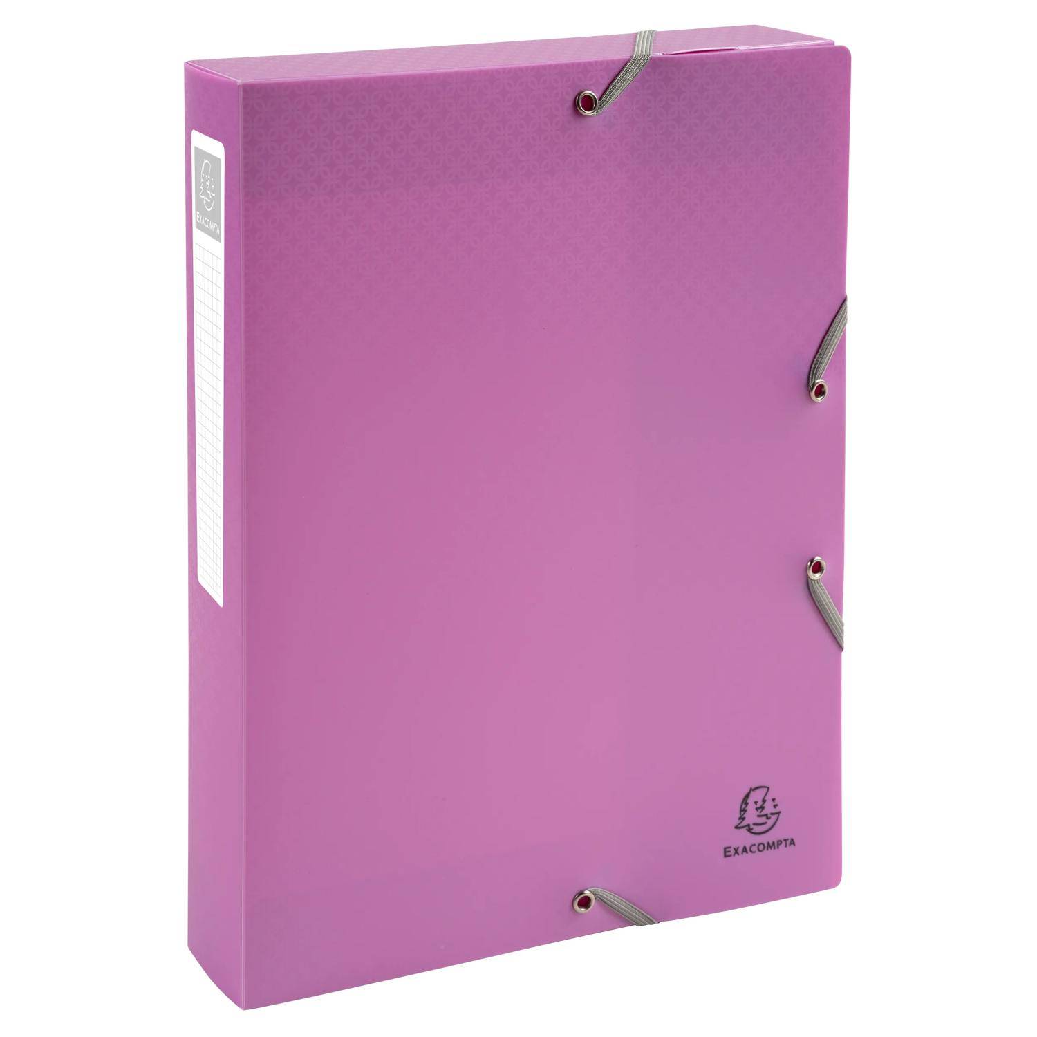 Exacompta 8x Archivbox A4 Polypropylen, Rücken 40mm, Young, sortiert, 59190E