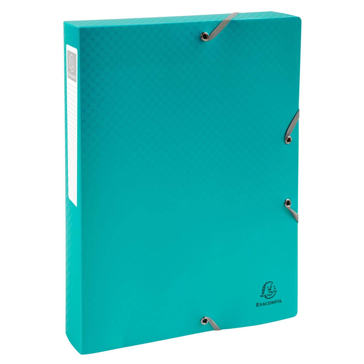 Exacompta 8x Archivbox A4 Polypropylen, Rücken 40mm, Young, sortiert, 59190E