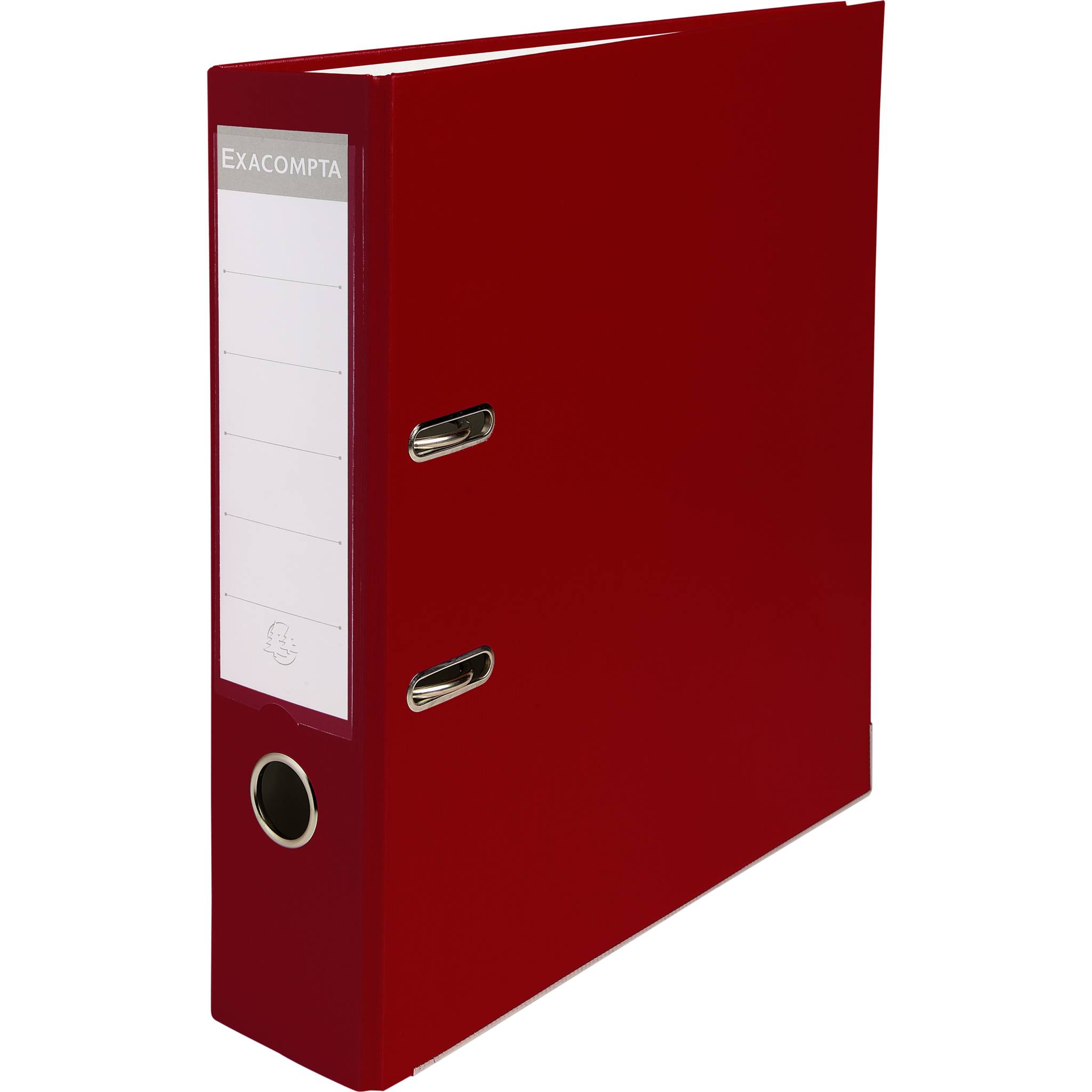 Exacompta 20x Ordner PP + 2 Ringen Rücken 75mm 318x284 mm A4 Bordeauxrot 918418B