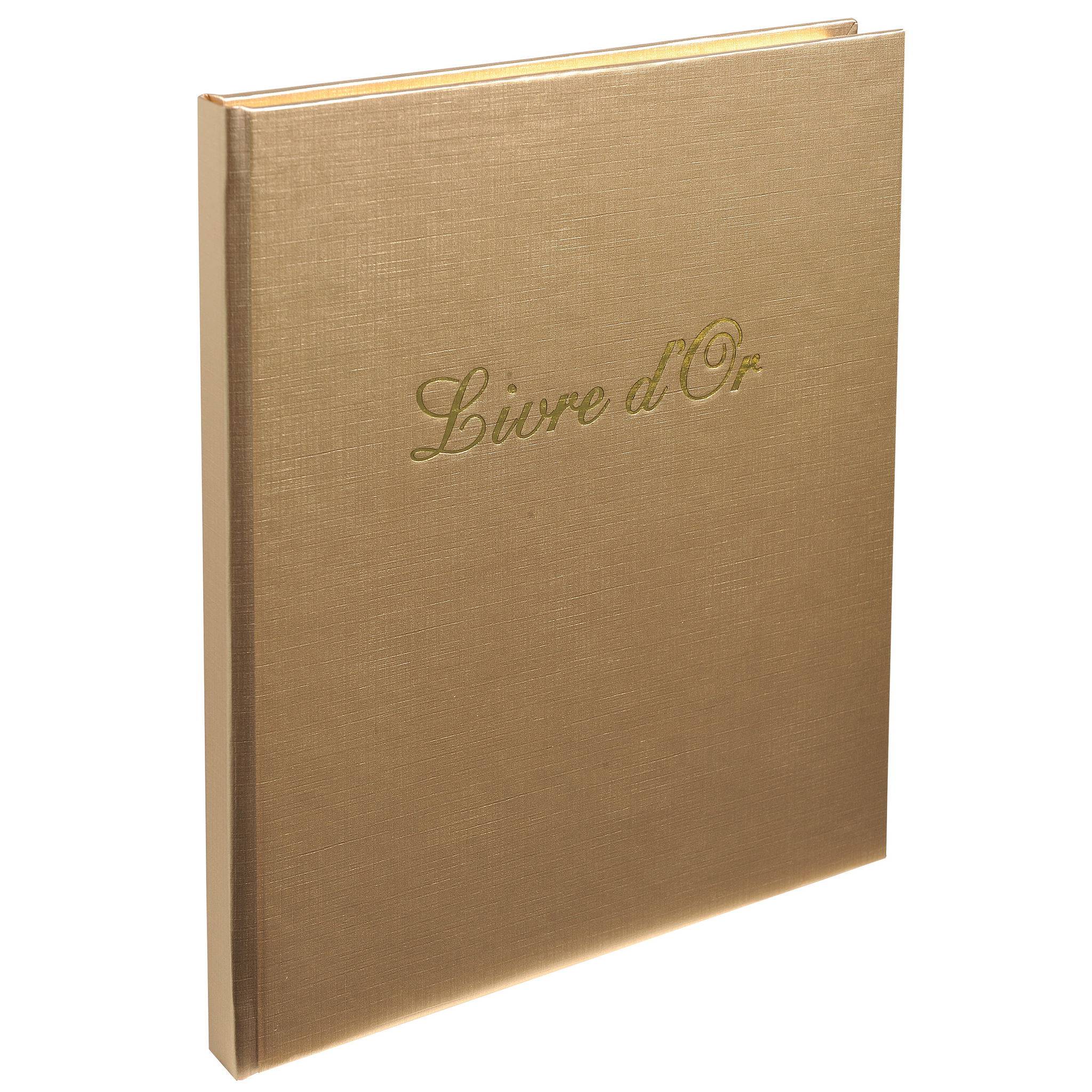 Exacompta 5x Gästebuch Balacron Shiny 70 Blatt weiß 21x19 cm sortiert 984E