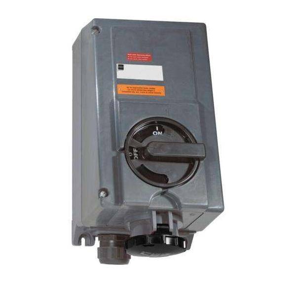 Stahl Wandsteckdose 125 A 8581/31-407