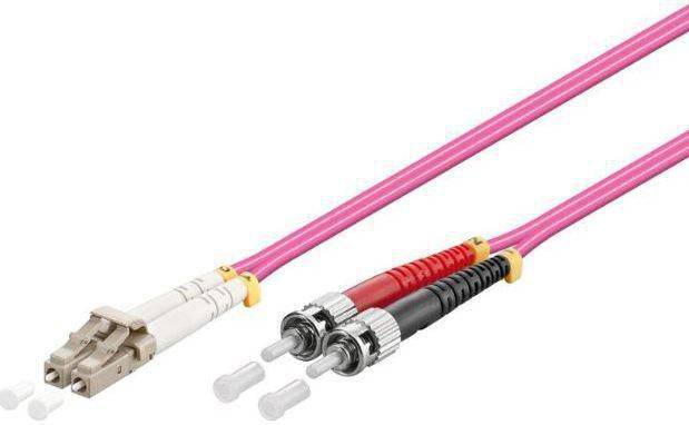 LC/UPC-ST/UPC 2m OM4 MM Duplex LSZH OD: 2mm 0.3dB