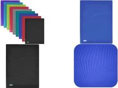 ELBA Sichtbuch Osmose, mit 40 Hüllen, farbig sortiert DIN A4, aus Polypropylen 0,5 mm, innovative Hüllenöffnung