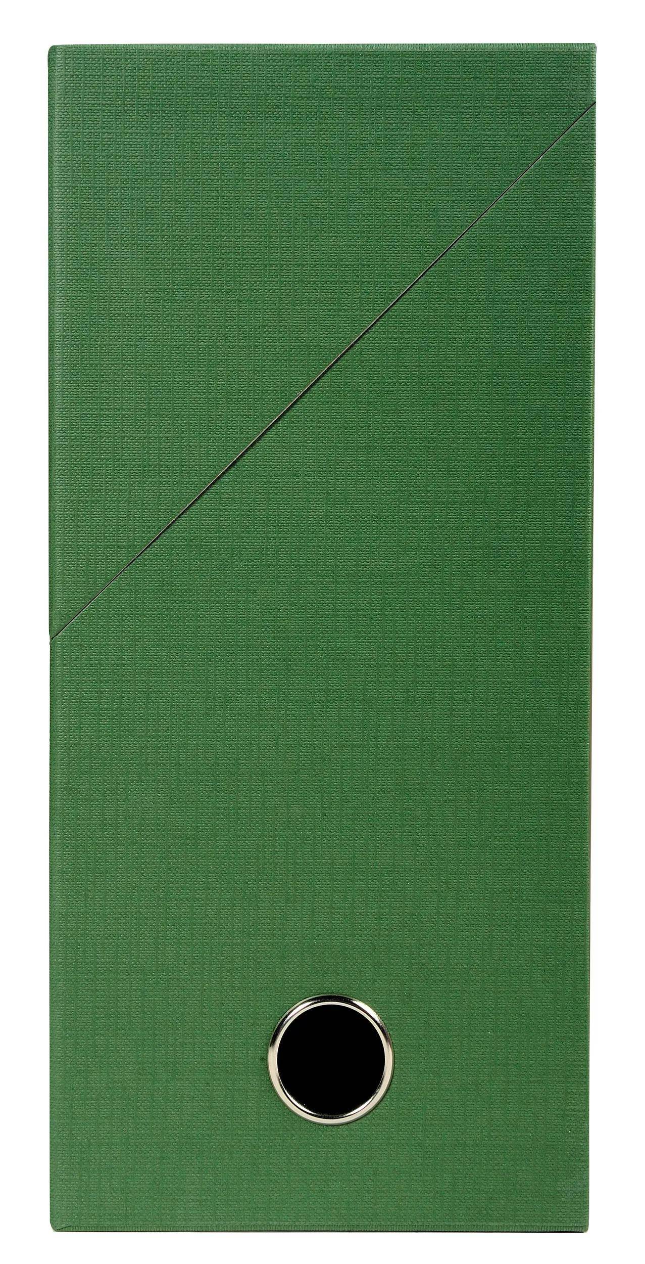 Exacompta 5x Transferbox Rücken 120mm gerilltes Papier - Grün - 89423E