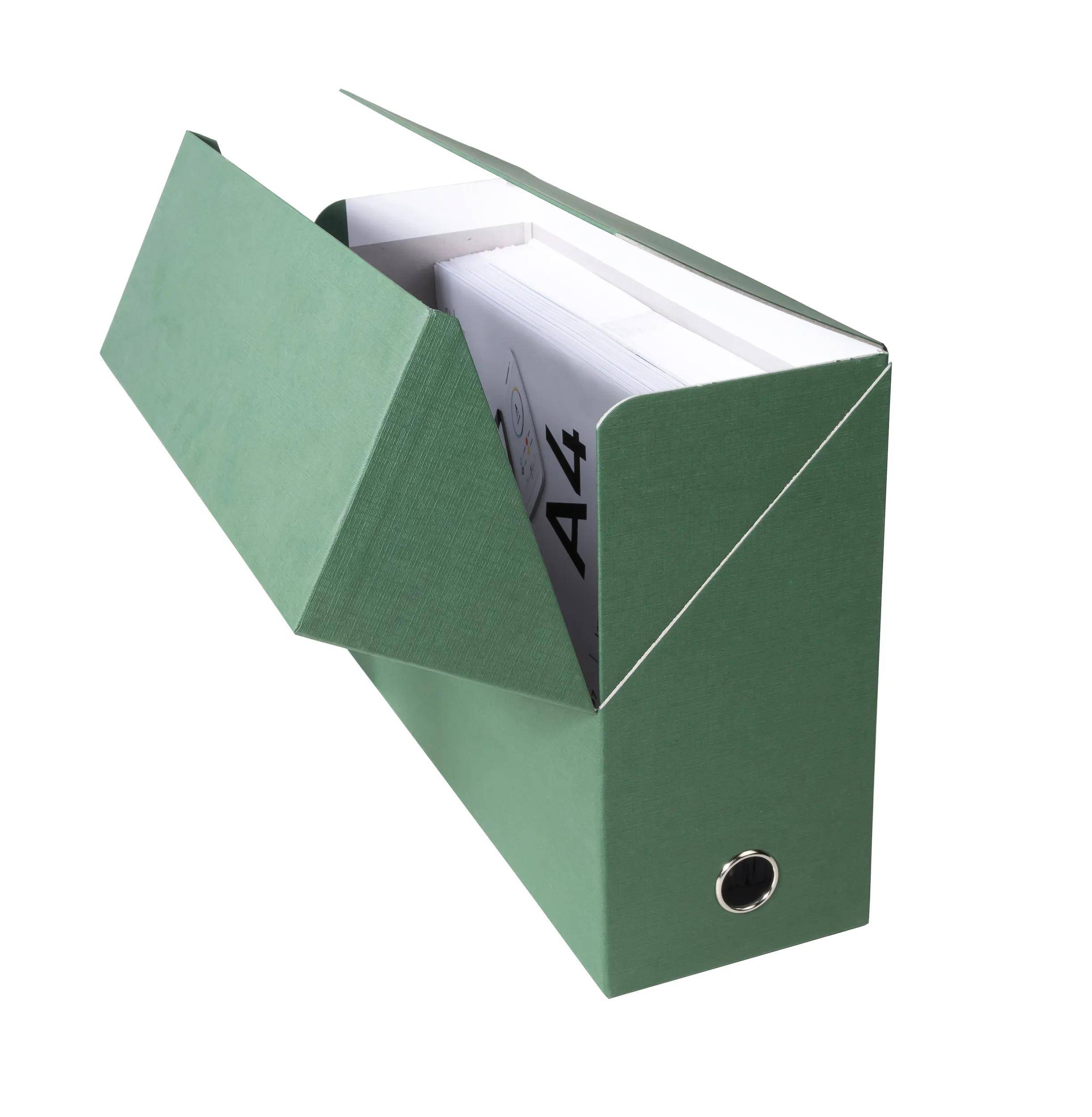 Exacompta 5x Transferbox Rücken 120mm gerilltes Papier - Grün - 89423E