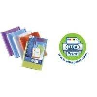 ELBA Präsentations-Sichtbuch POLYVISION, 60 Hüllen, sortiert DIN A4, aus PP, 0,7 mm, transparent, mit Sichttasche auf de