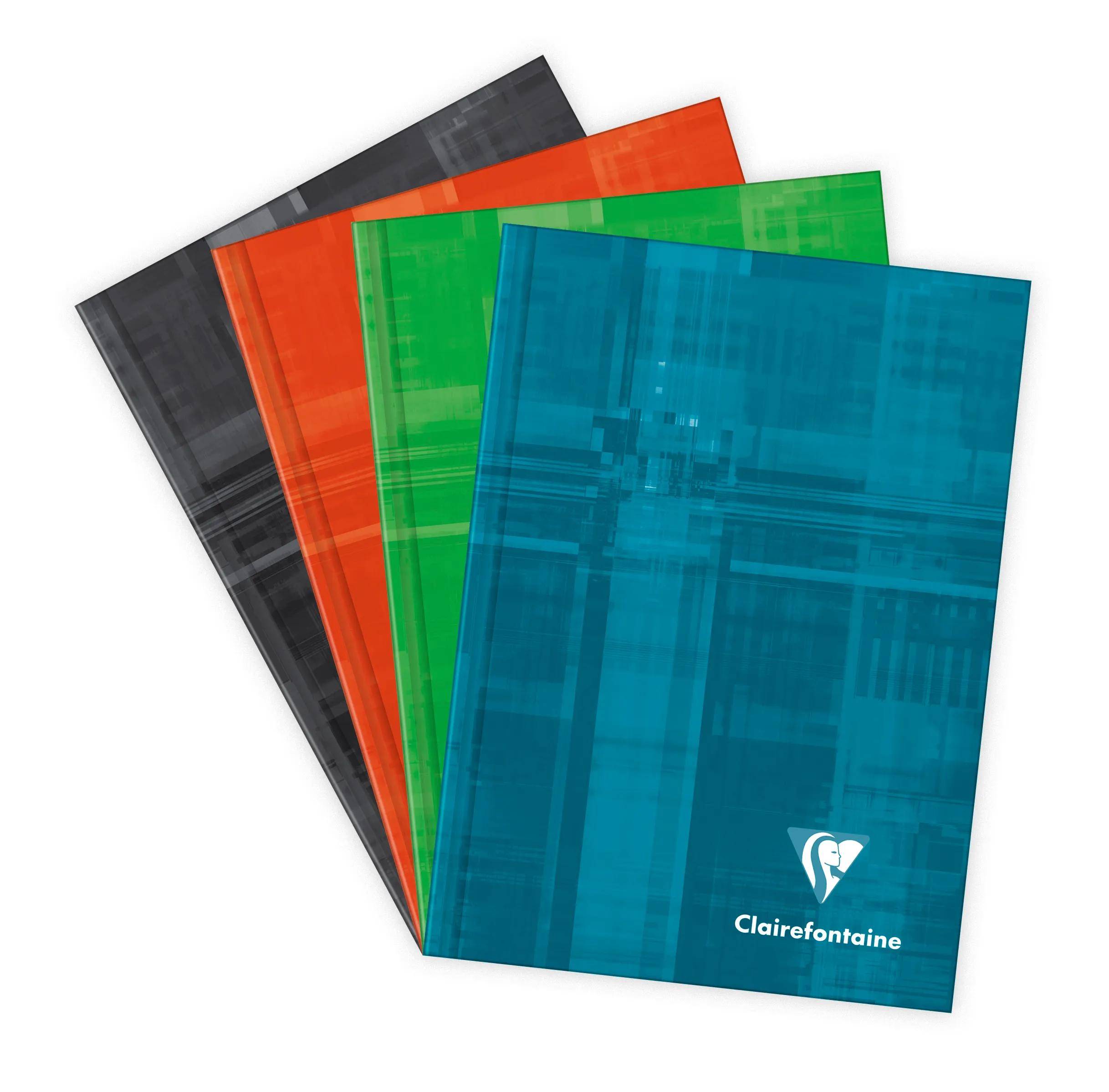 Clairefontaine 5x Notizbuch A6, 96 Blatt kariert 90g - Sortiert 69492C