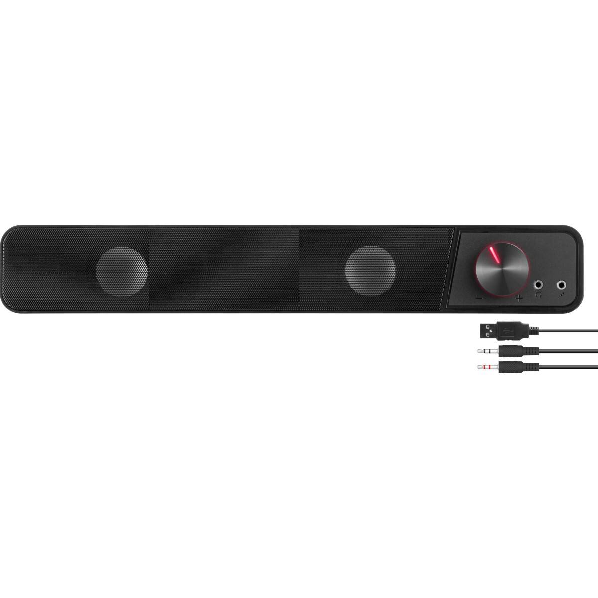 BRIO Lautsprecher, Soundbar, Stereo, schwarz