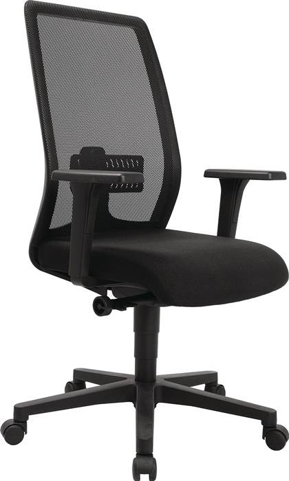 Bürodrehstuhl Synchr.-M.anthrazit/schwarz 430-540mm m.Lehnen Trgf.110kg TOPSTAR