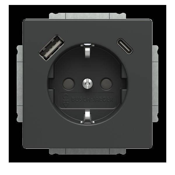 Busch-Jaeger SCHUKO Steckdose 20 EUCB2USBAC-81
