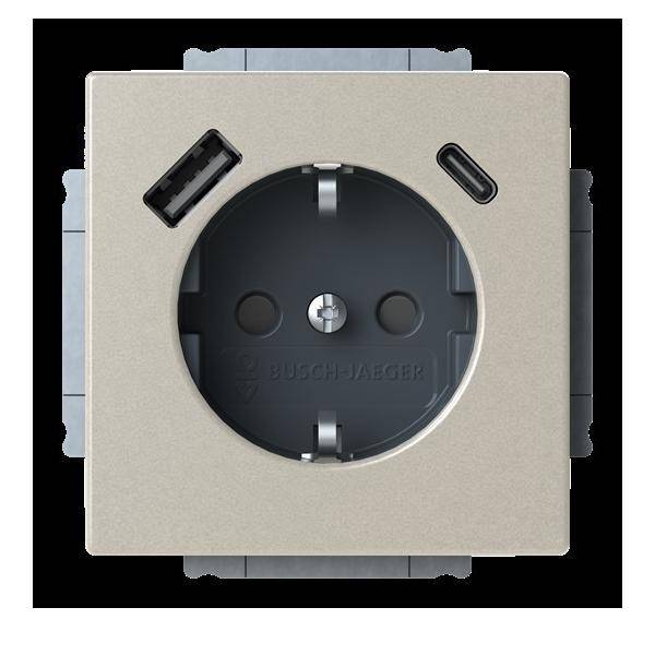 Busch-Jaeger SCHUKO Steckdose 20 EUCB2USBAC-866