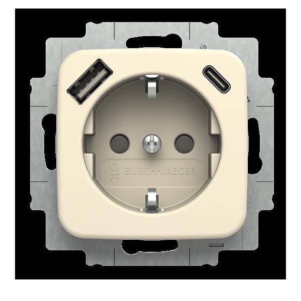 Busch-Jaeger SCHUKO Steckdose 20 EUCB2USBAC-212