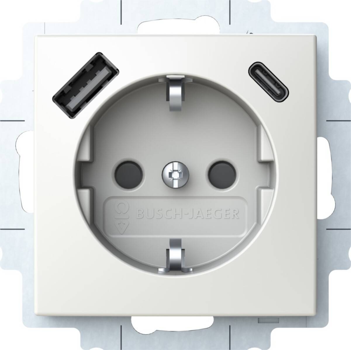 Busch-Jaeger SCHUKO Steckdose 20 EUCB2USBAC-914