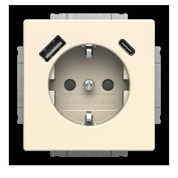 Busch-Jaeger SCHUKO Steckdose 20 EUCB2USBAC-82