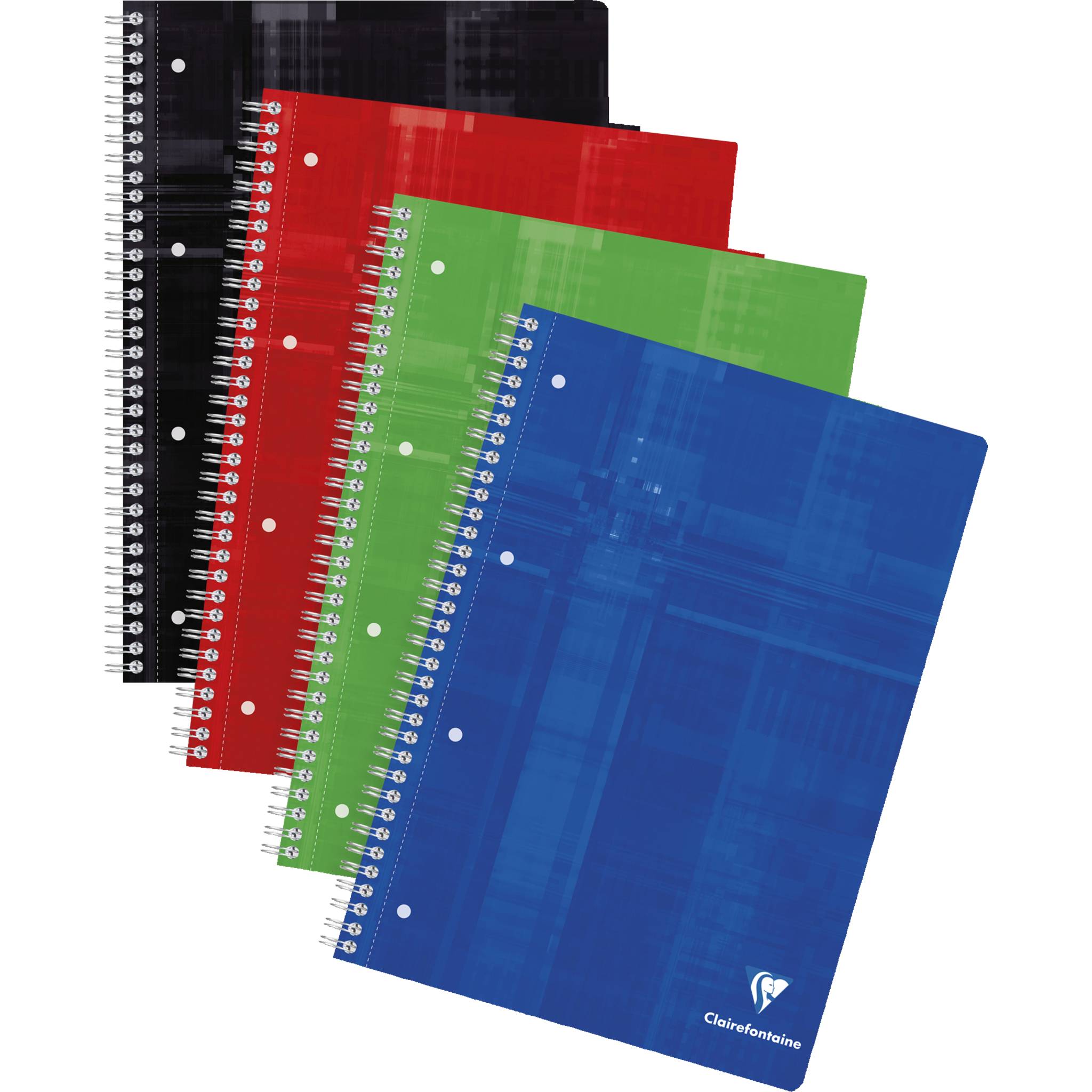 Clairefontaine 5x Collegeblock DIN A4+, 120 Blatt 90g, kariert Sortiert 8249C