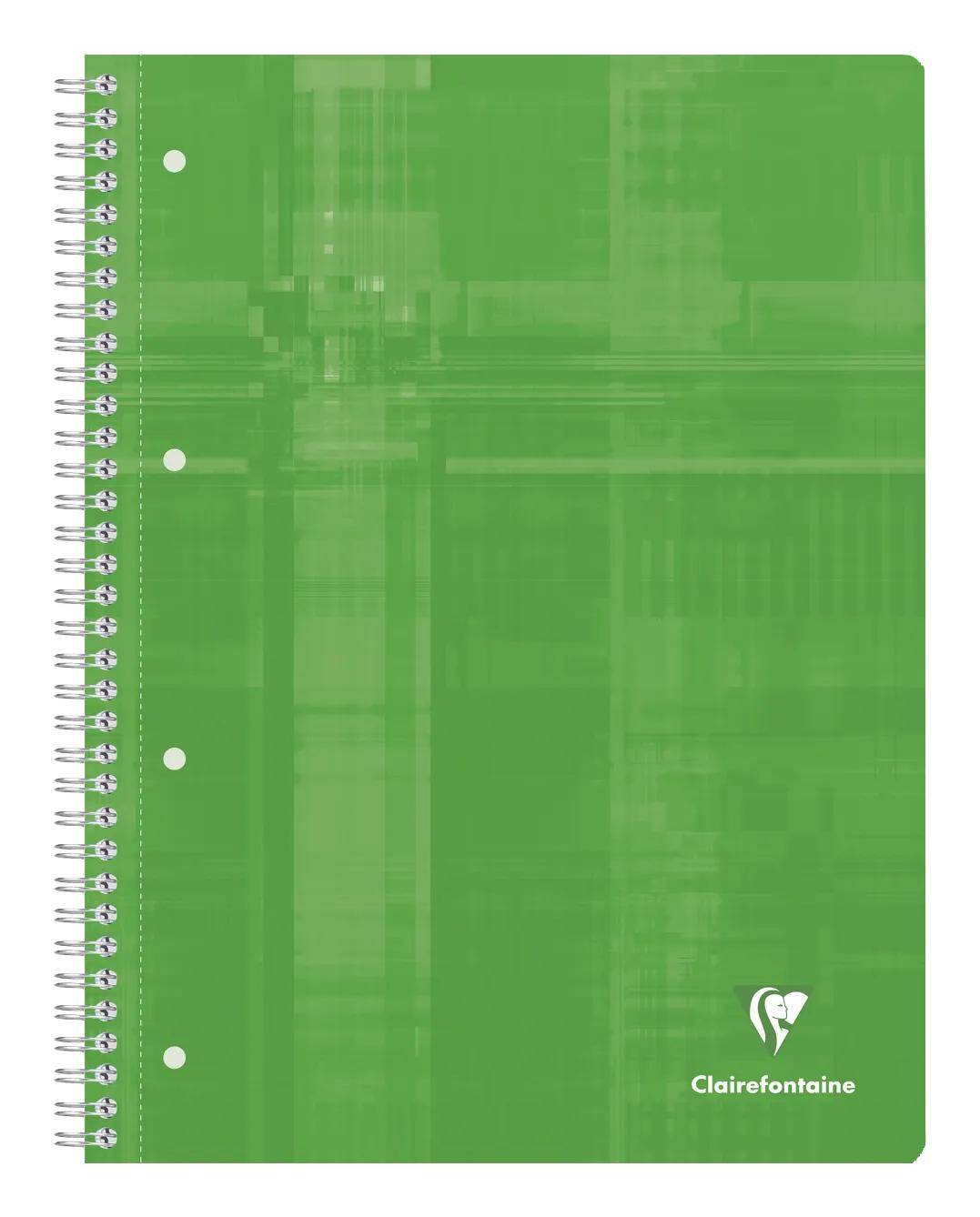 Clairefontaine 5x Collegeblock A4+ 80 Blatt kariert, Lineatur Sortiert 8252C