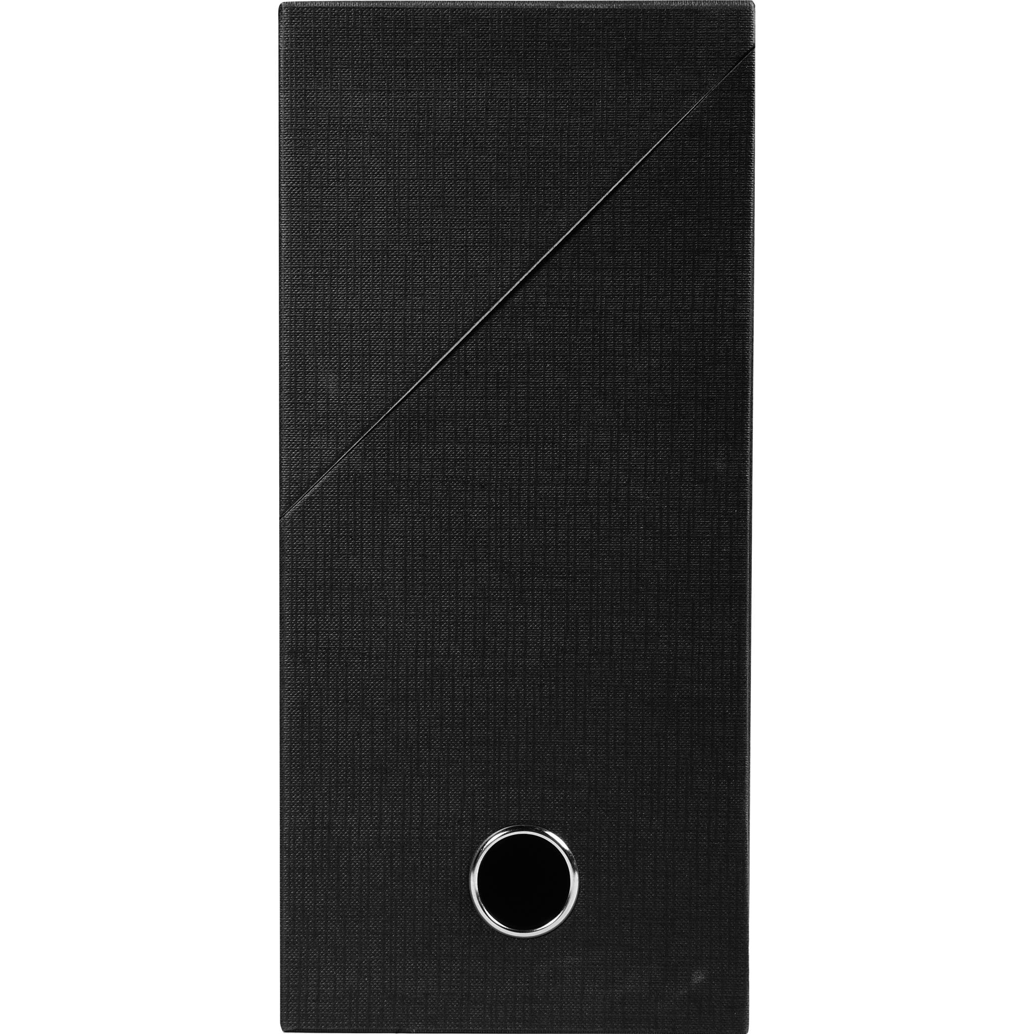 Exacompta 5x Transferbox Rücken 120mm gerilltes Papier - Schwarz - 89421E