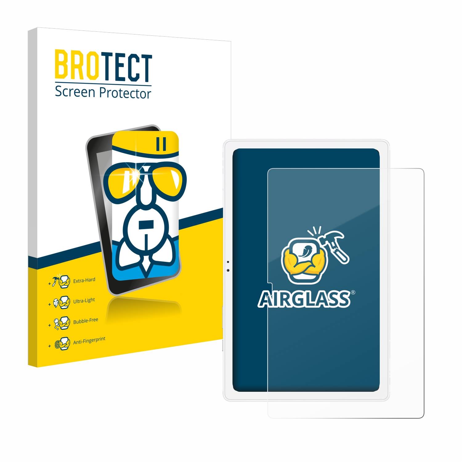 BROTECT AirGlass Glas Panzer-Folie für Samsung Galaxy Tab A7 10.4 WiFi 2020 - Schutzglas