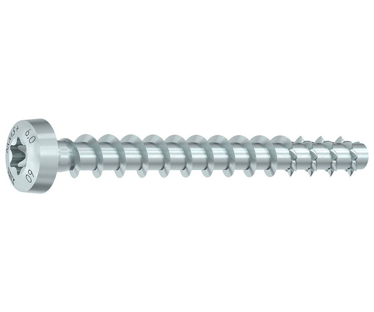 HECO MULTI-MONTI-plus P - Stahl weiß verzinkt - 7,5x25 mm - Rundkopf - TX40