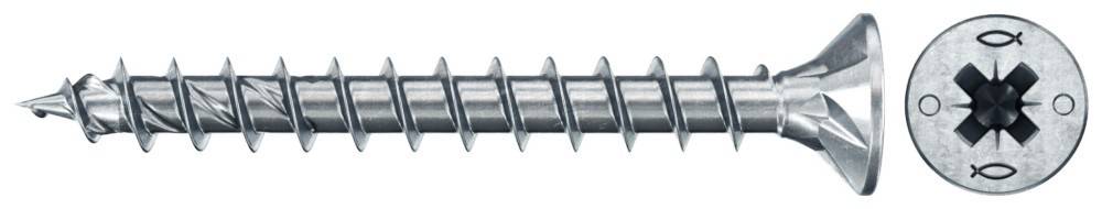 Eine Nahaufnahme eines glänzenden Metallschraubengewindes, das seine spiralförmigen Rippen und Rillen präsentiert, die für das Bohren oder mechanische Befestigen vorgesehen sind.