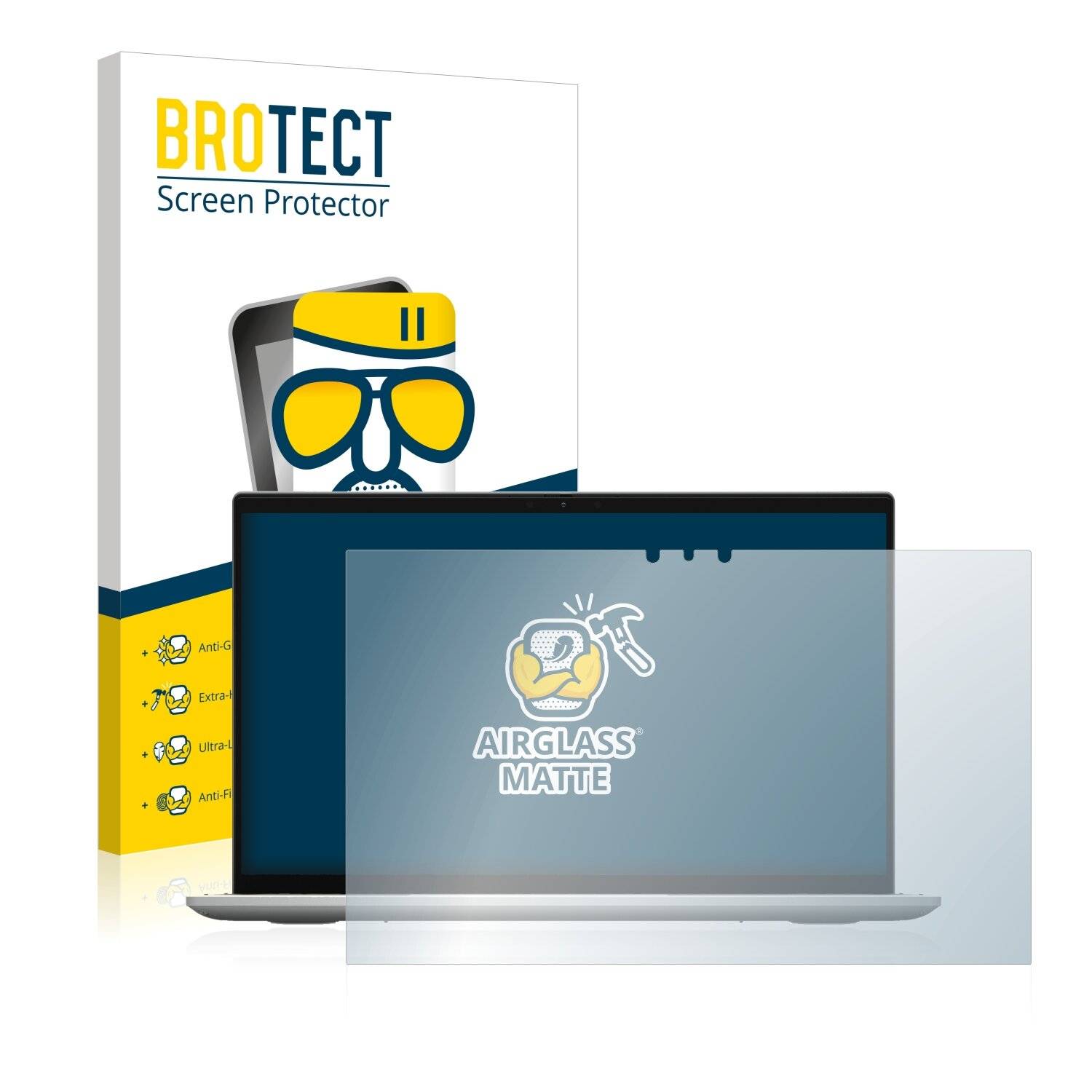 BROTECT AirGlass Matte Schutzglas Folie für Dell Inspiron 13