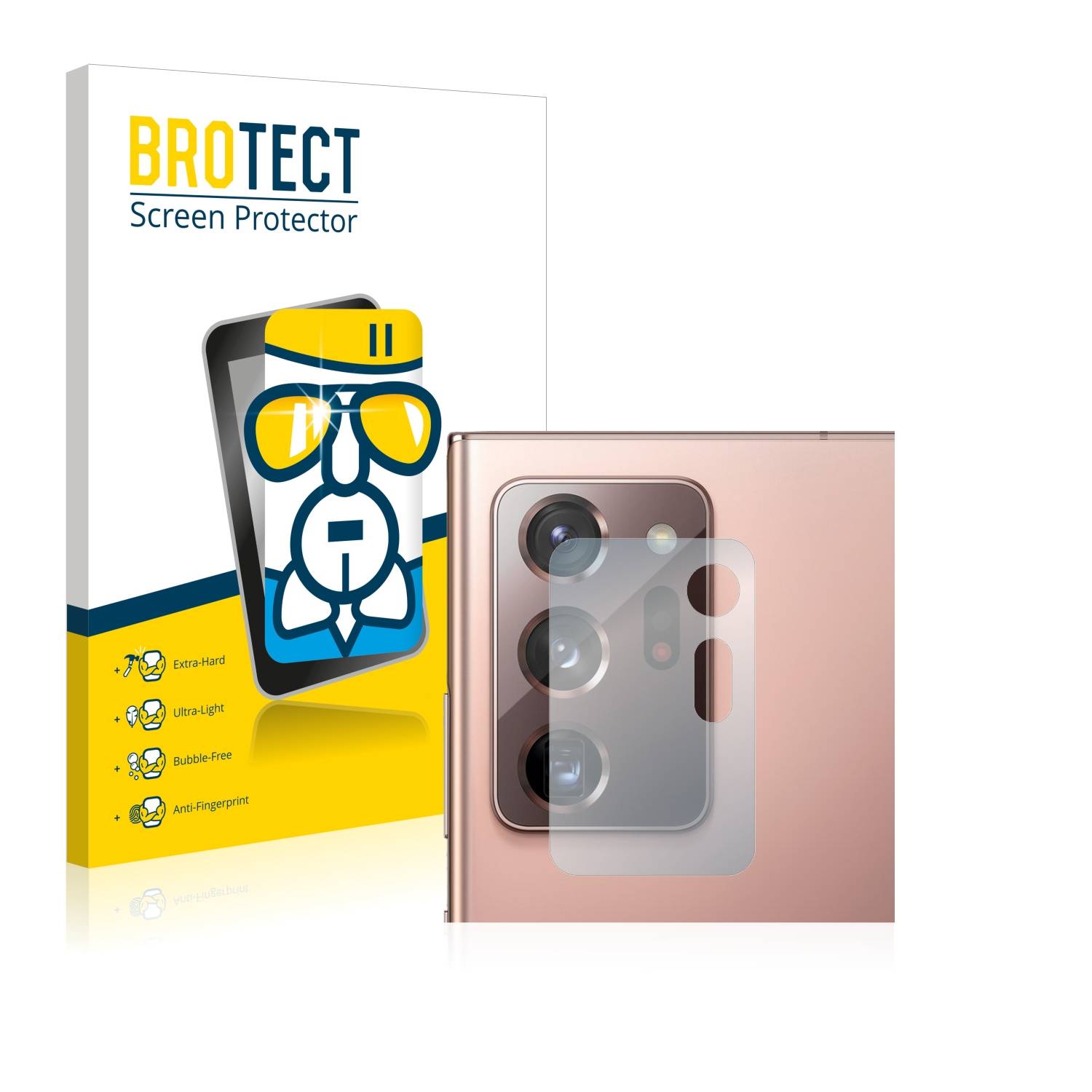 BROTECT AirGlass Glas Panzer-Folie für Samsung Galaxy Note 20 Ultra 5G (NUR Kameraschutz) - Schutzglas