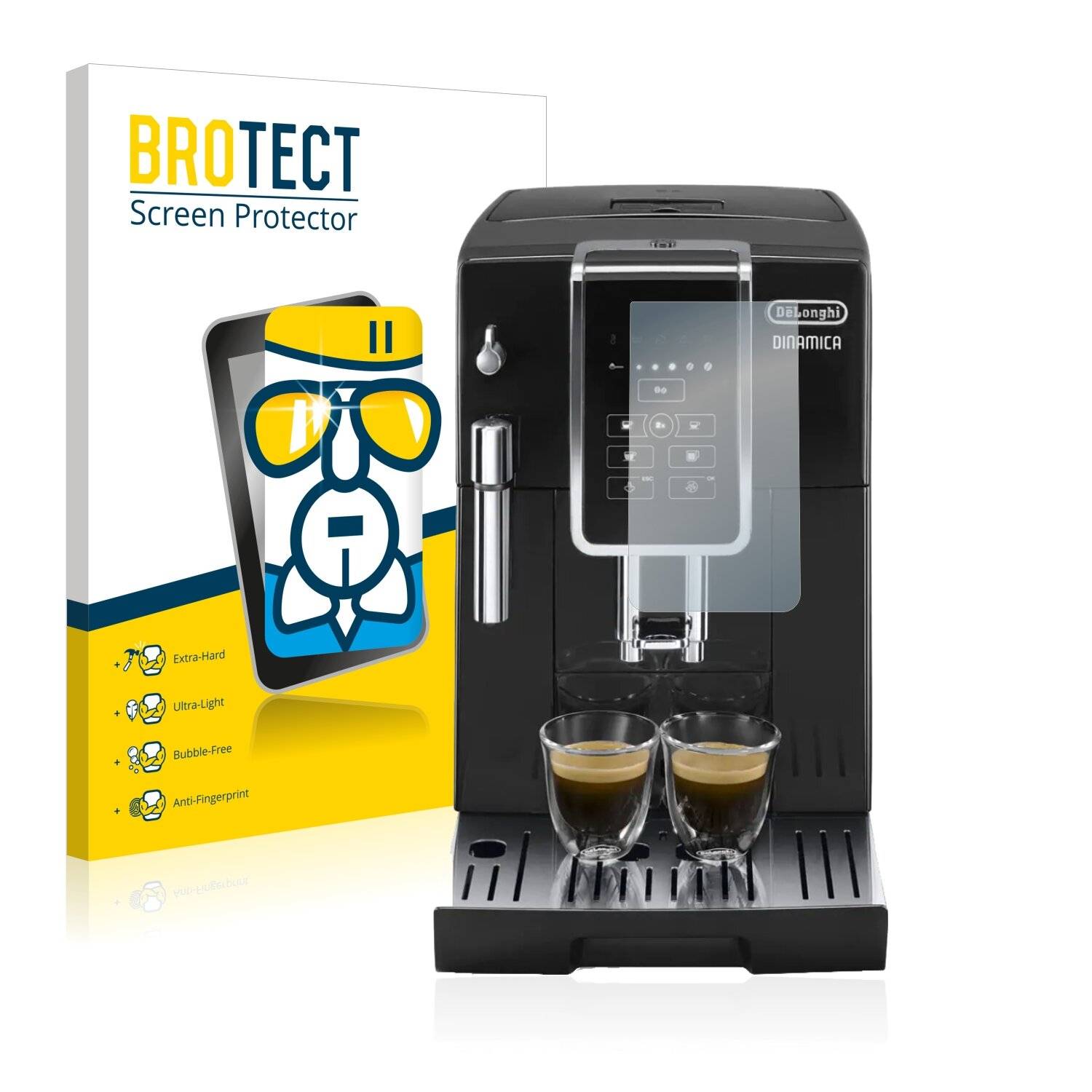 BROTECT AirGlass Schutzglas Folie für DeLonghi Dinamica