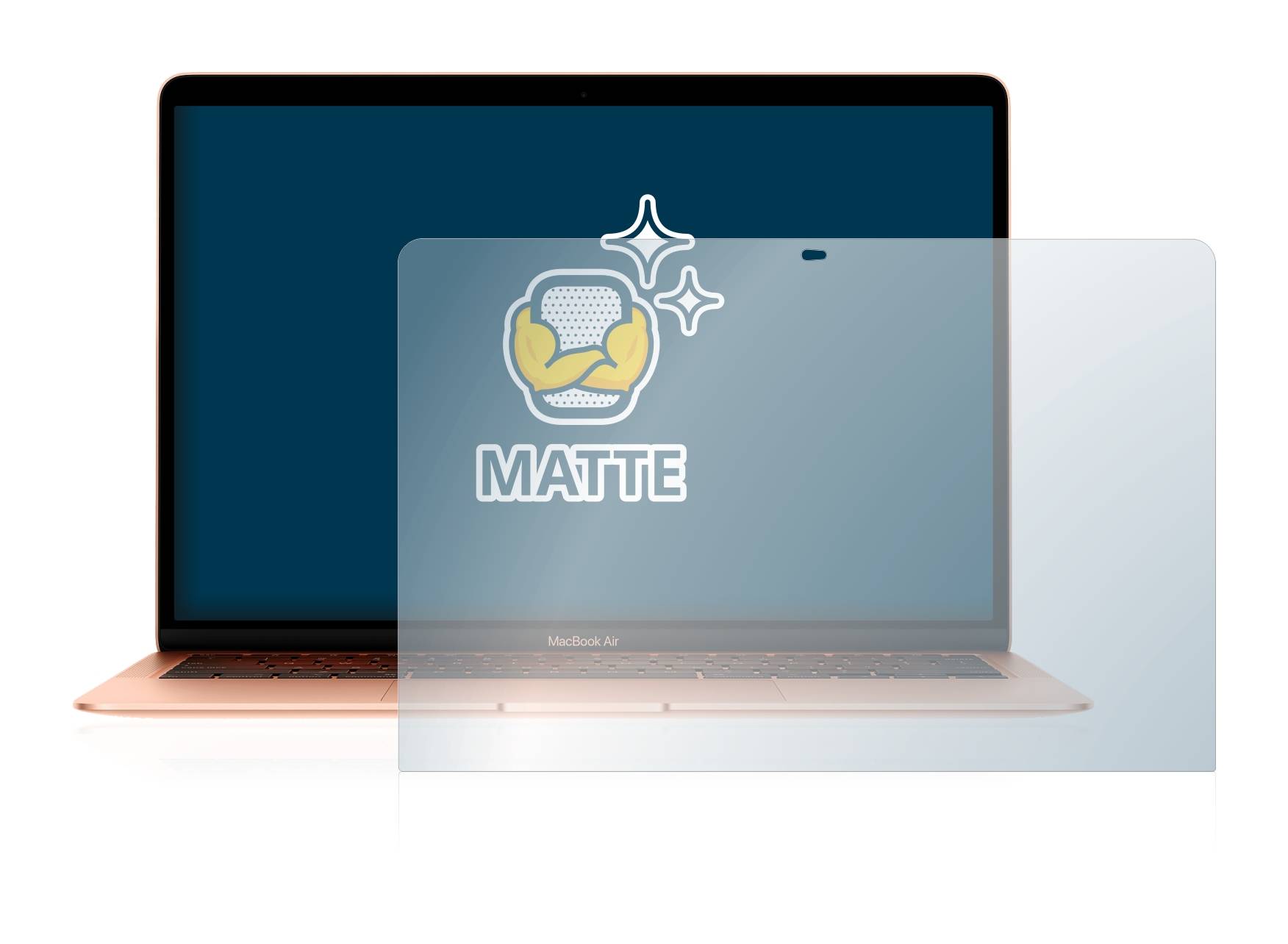 BROTECT Matte Displayschutzfolie für Apple MacBook Air 13.3 2020 - Entspiegelt,