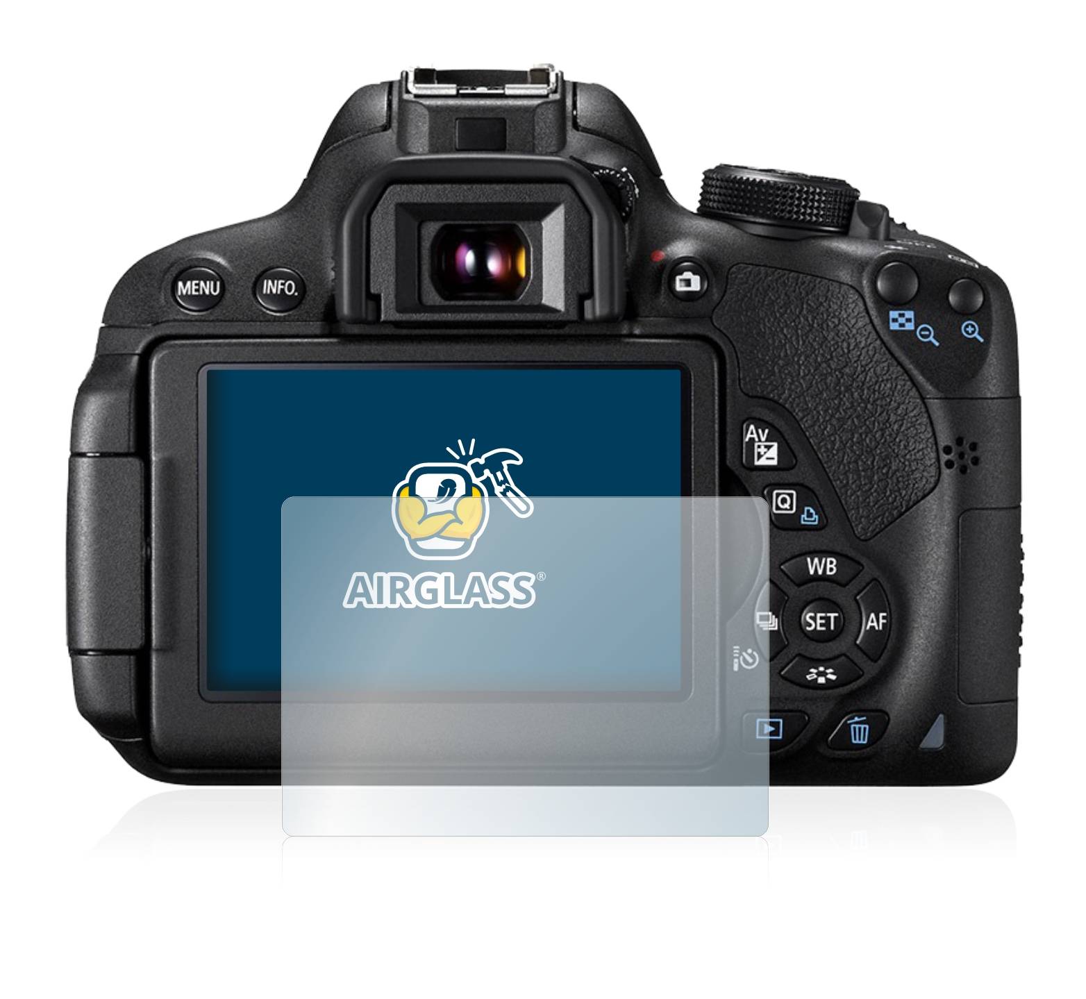 BROTECT AirGlass Glas Panzer-Folie für Canon EOS 700D - Schutzglas