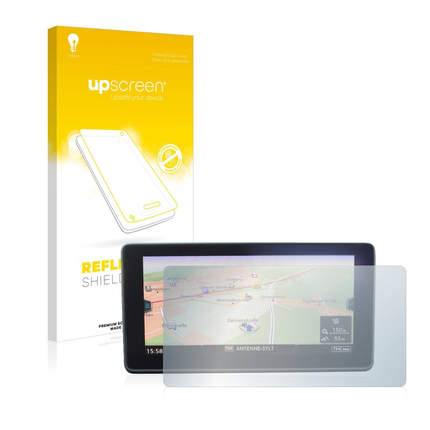 upscreen Reflection Shield Matte Premium Displayschutzfolie für Audi Q5 FY 2016