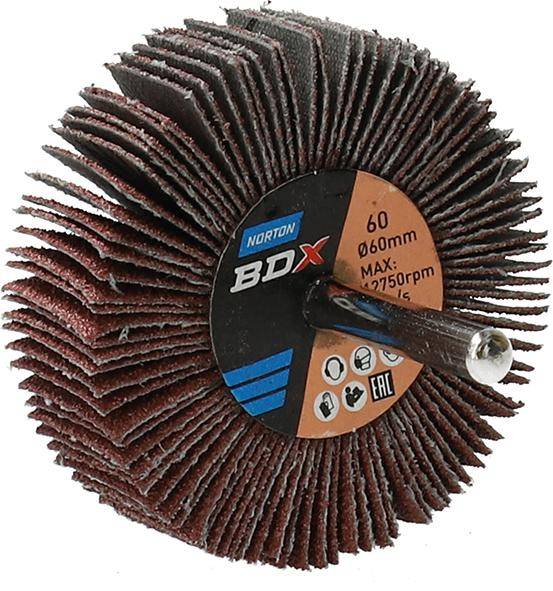 Fächerschleifer m.Schaft R207Plus 60x20x6 P60