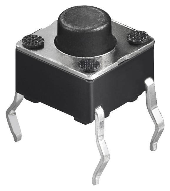 Kurzhubtaster, vertikale Printmontage, 6x6mm, H 5,0mm