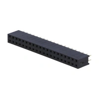 Buchsenleiste, 2x 20-polig, RM 2,54, H 8,4, gerade Buchsenleiste, 2x 20-polig, RM 2,54, H 8,4, gerade