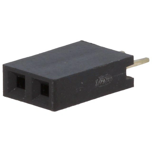 Buchsenleiste, 1x 2-polig, RM 2,54, H 8,4, gerade Buchsenleiste, 1x 2-polig, RM 2,54, H 8,4, gerade