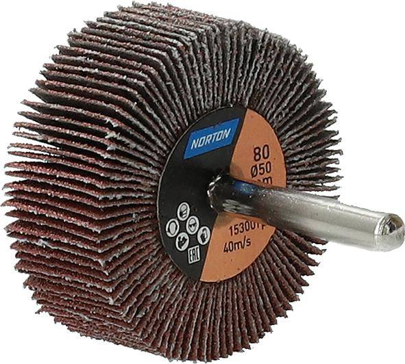 Fächerschleifer m.Schaft R207Plus 50x20x6 P80